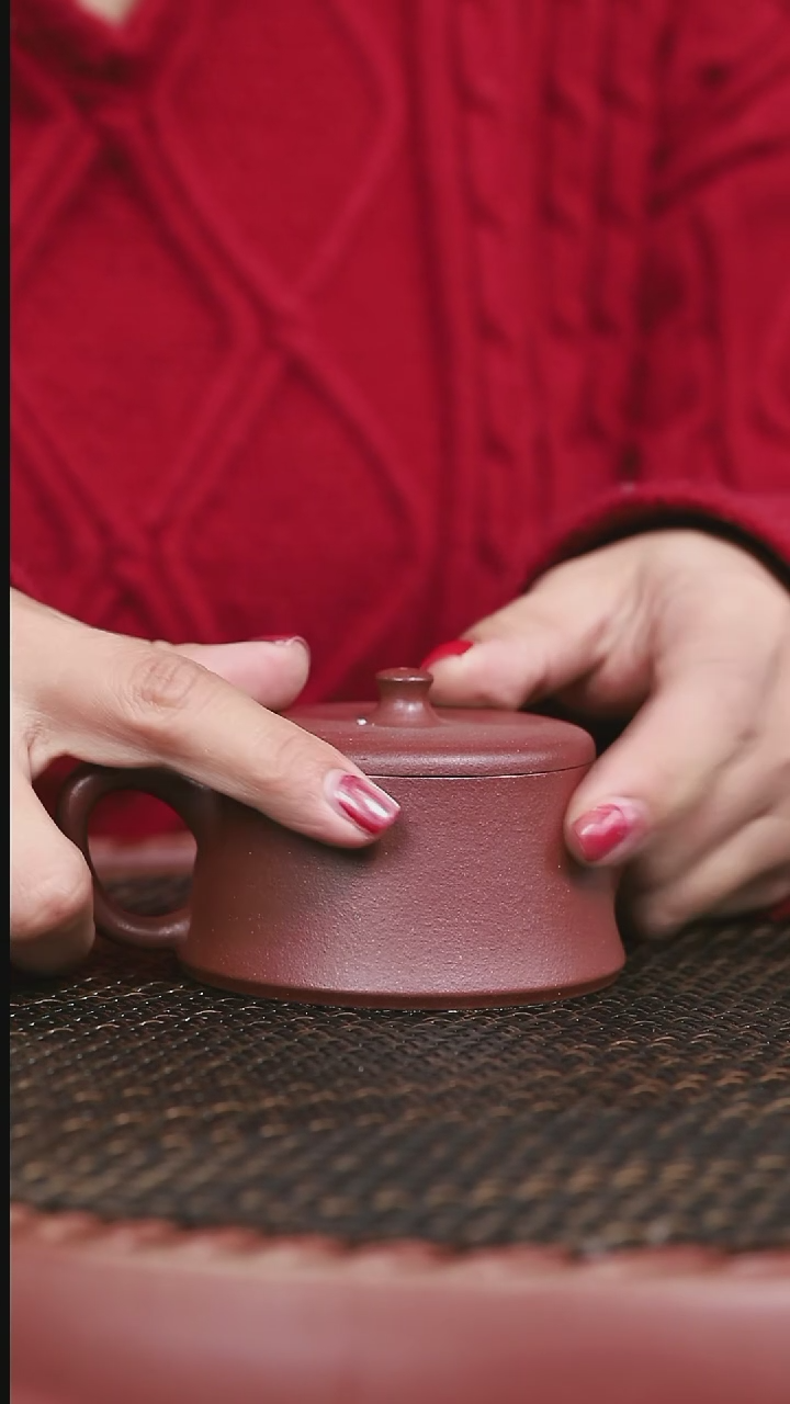 【闪购商品】紫砂羊角山紫泥云柱140CC