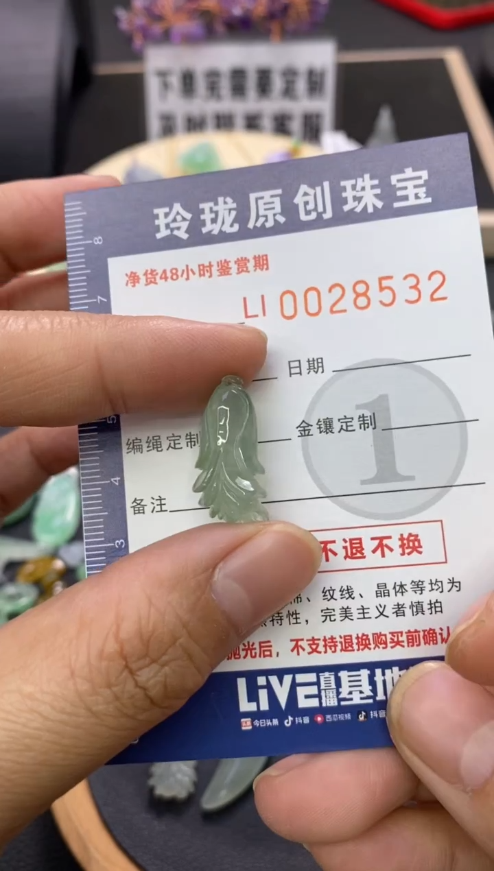 【闪购商品】翡翠颈饰未镶嵌翡翠净货28532