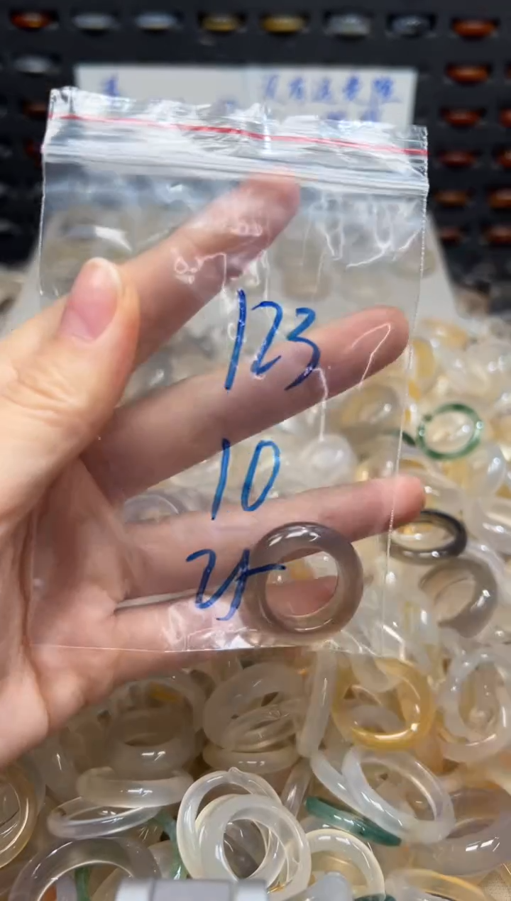 未镶嵌戒指玛瑙/玉髓123