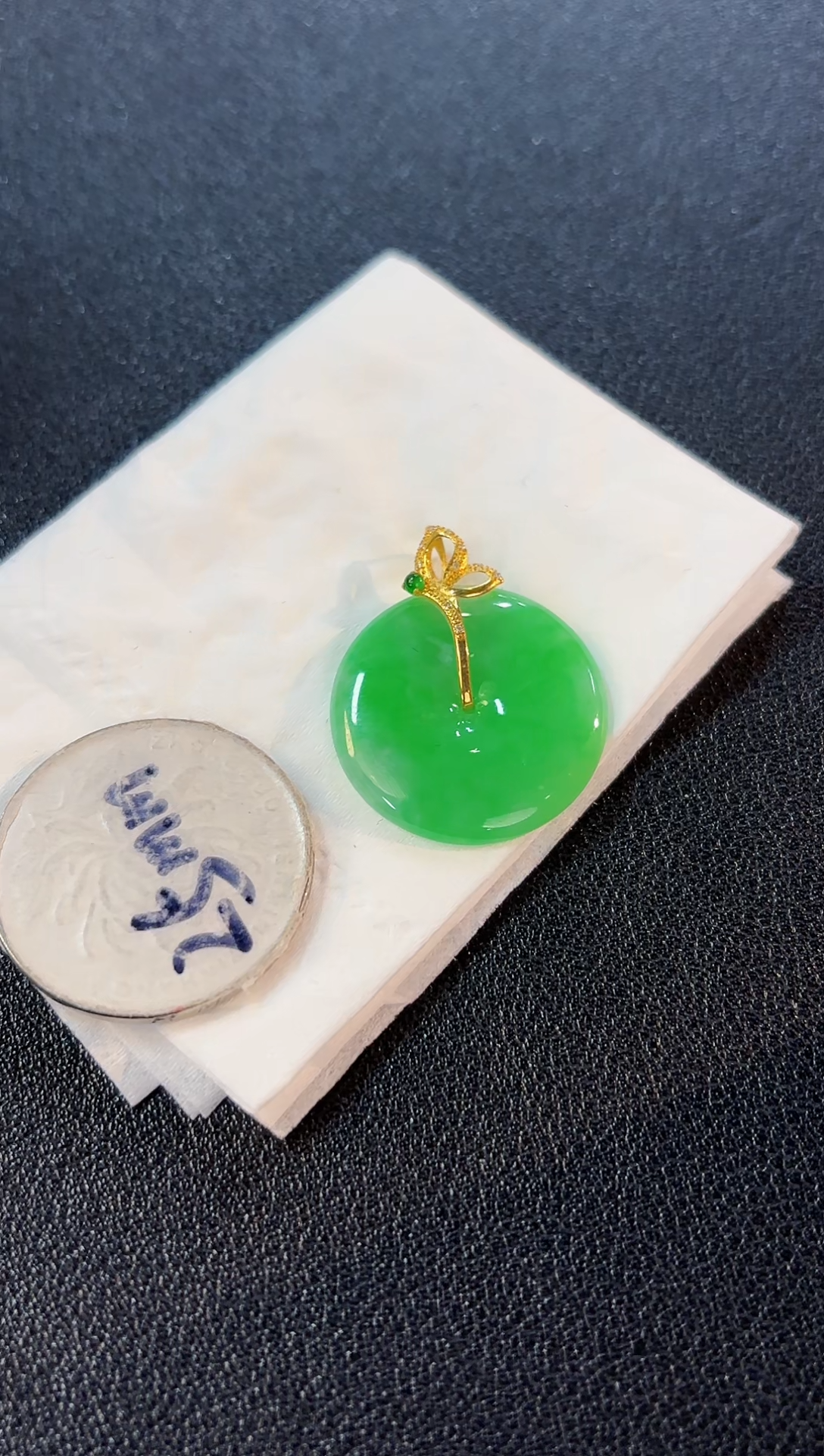 【闪购商品】翡翠颈饰18K金镶嵌缅料A货/支持复检/一件