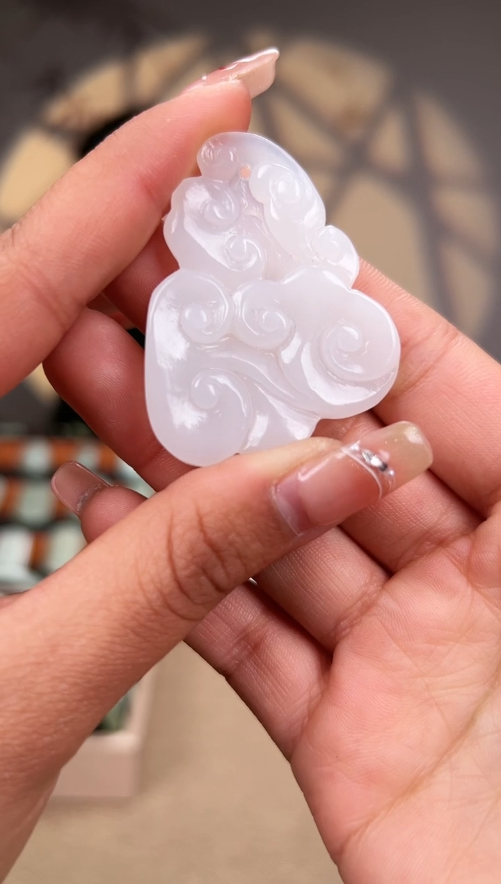 【闪购商品】和田玉颈饰未镶嵌如意灵芝吊坠