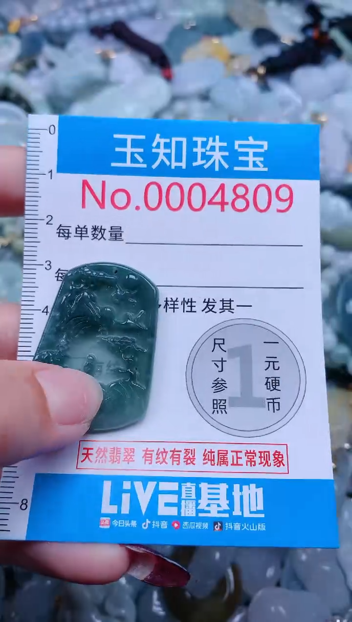 【闪购商品】翡翠吊坠(不含链)未镶嵌4809