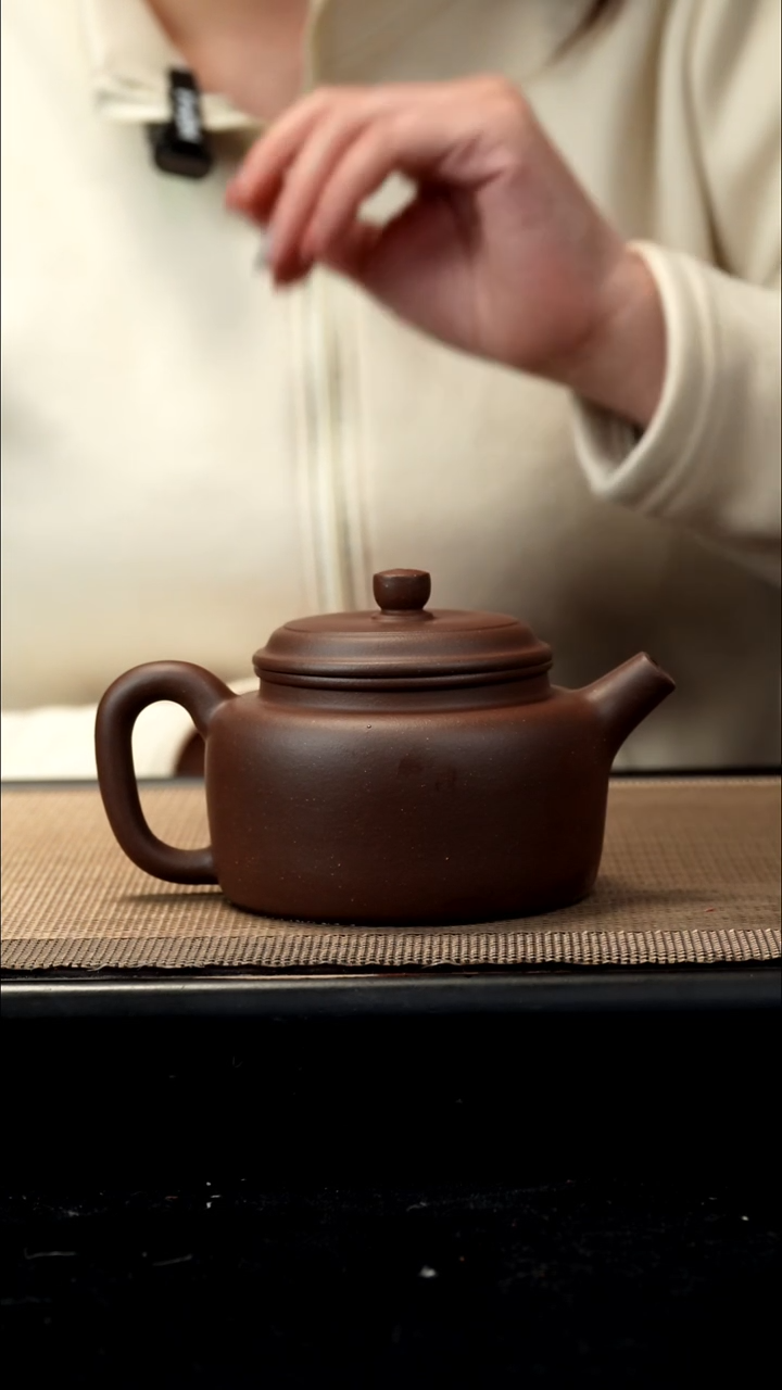 紫砂茶盏朱泥德钟220CC