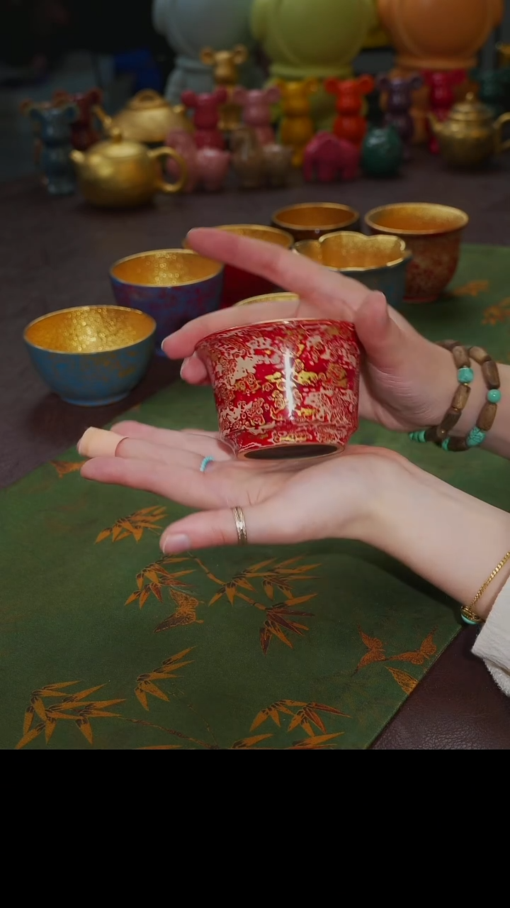 杯【宜景窑大漆鎏金系列】杯子