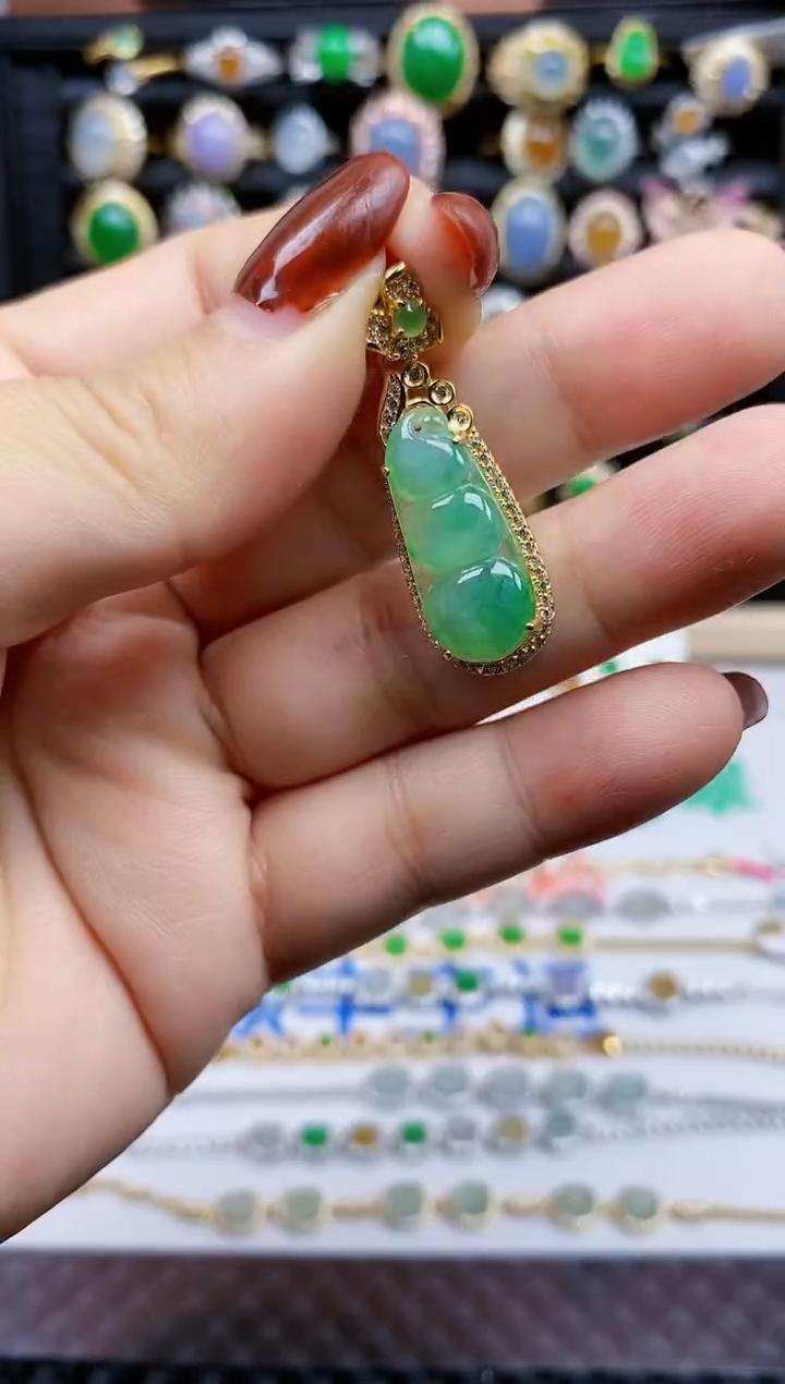 银S925镶嵌戒指翡翠138