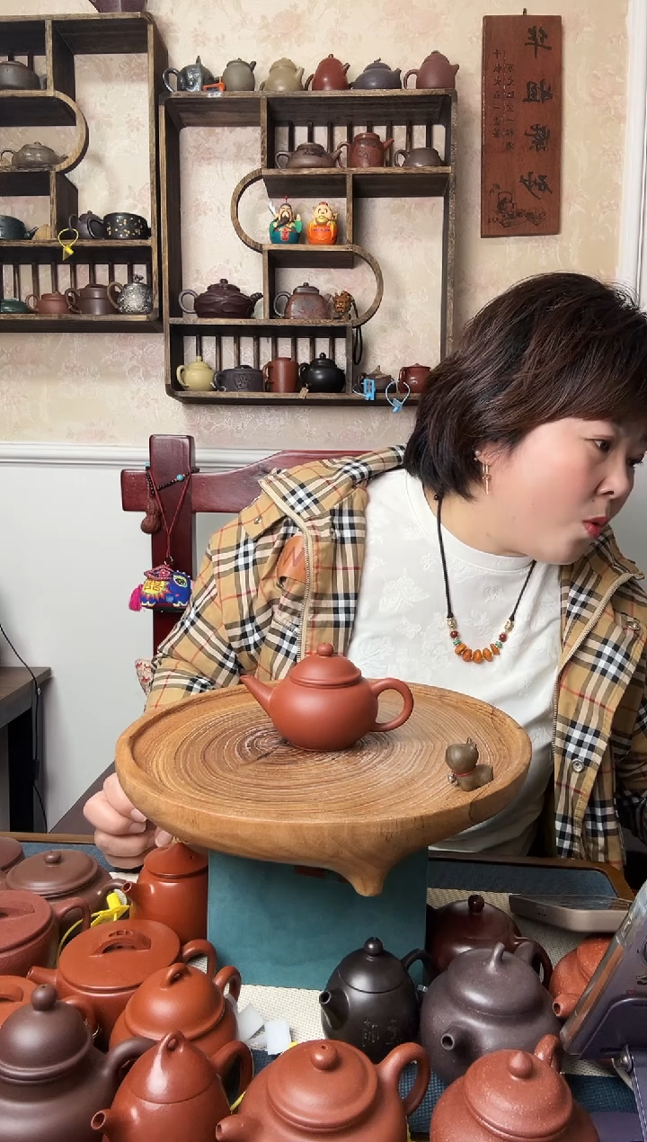 茶壶紫砂我***贝水平   150CC小红泥