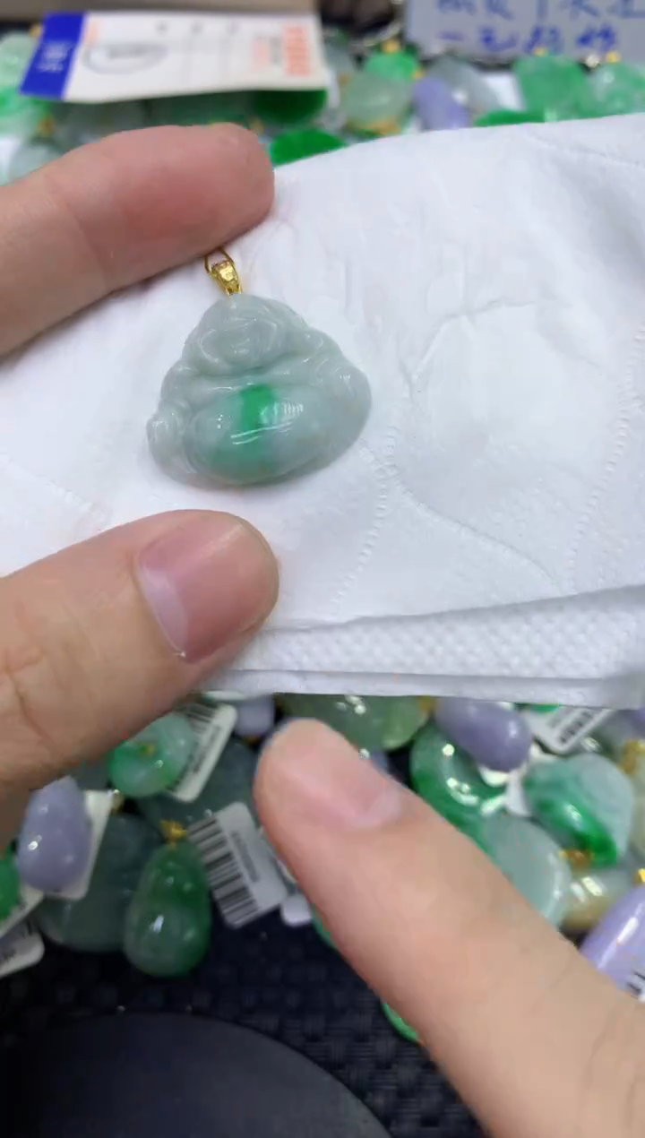 颈饰未镶嵌翡翠天然缅甸A货翡翠