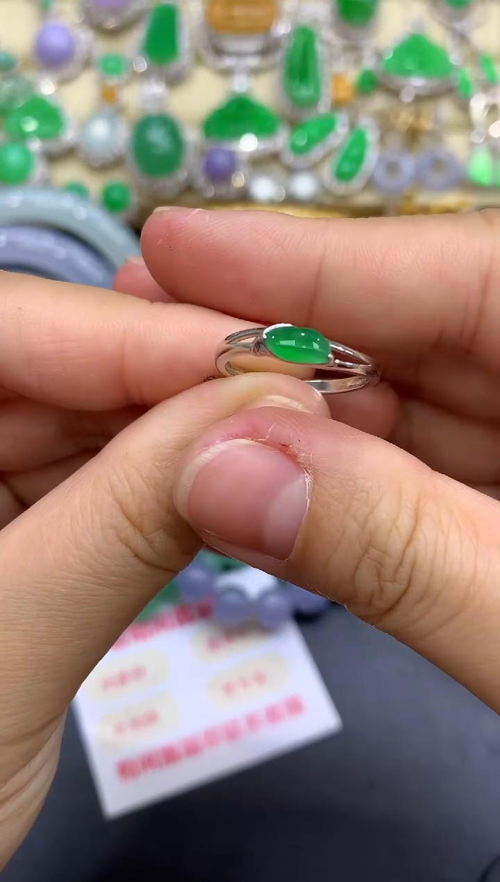 未镶嵌戒指翡翠124-中国好珍宝