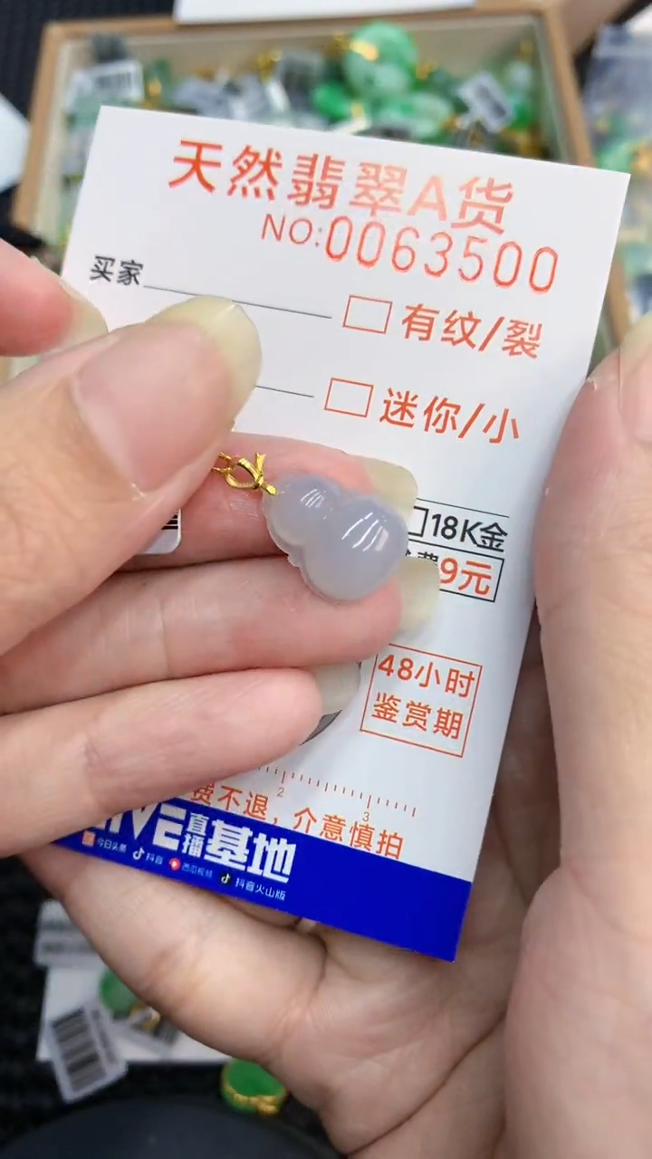 【闪购商品】翡翠颈饰18K金镶嵌            8