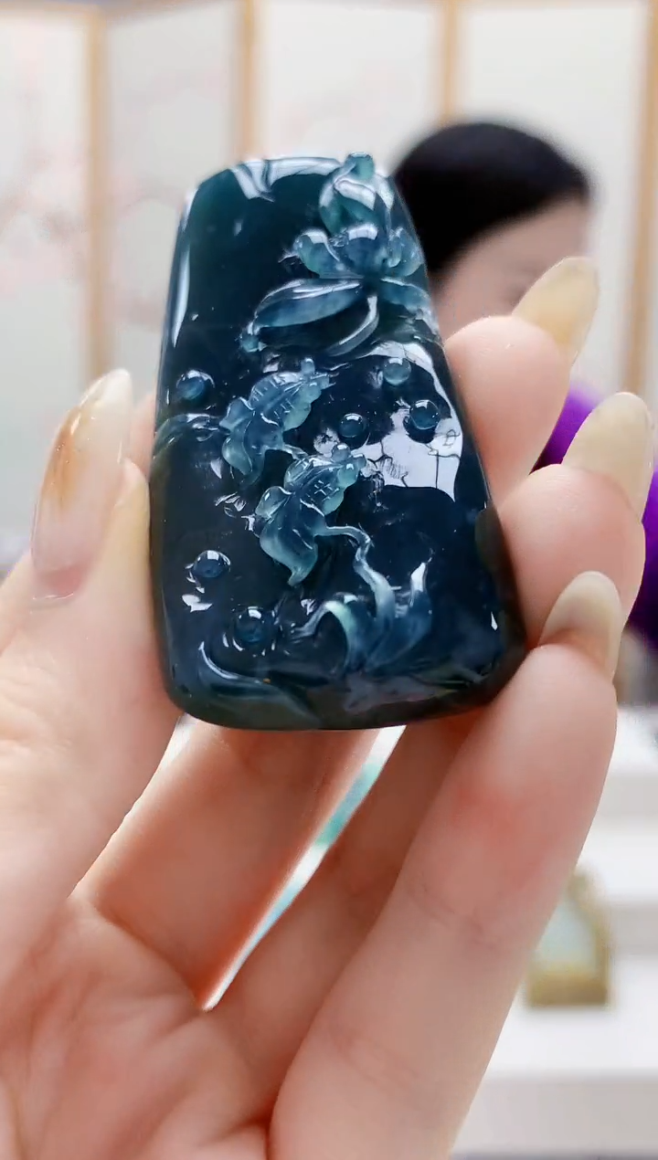 未镶嵌定制翡翠4852jw-毛货挂件55