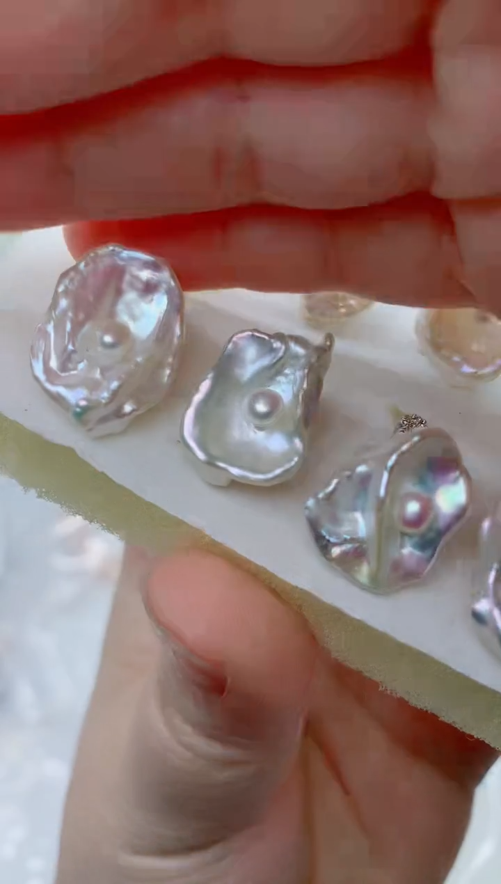 未镶嵌戒指淡水珍珠多样性发其一【非无瑕】