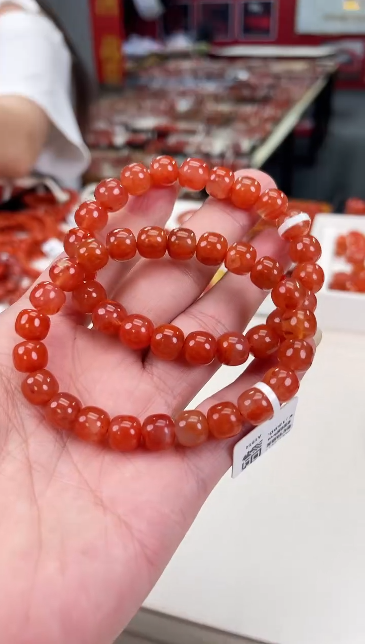 南红玛瑙老型手串9+未镶嵌（多样式发其一）