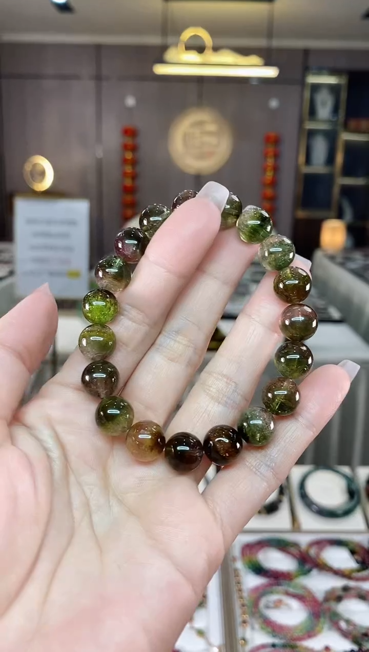 【闪购商品】碧玺西瓜单圈手串10mm+未镶嵌（多样性发一条）hon