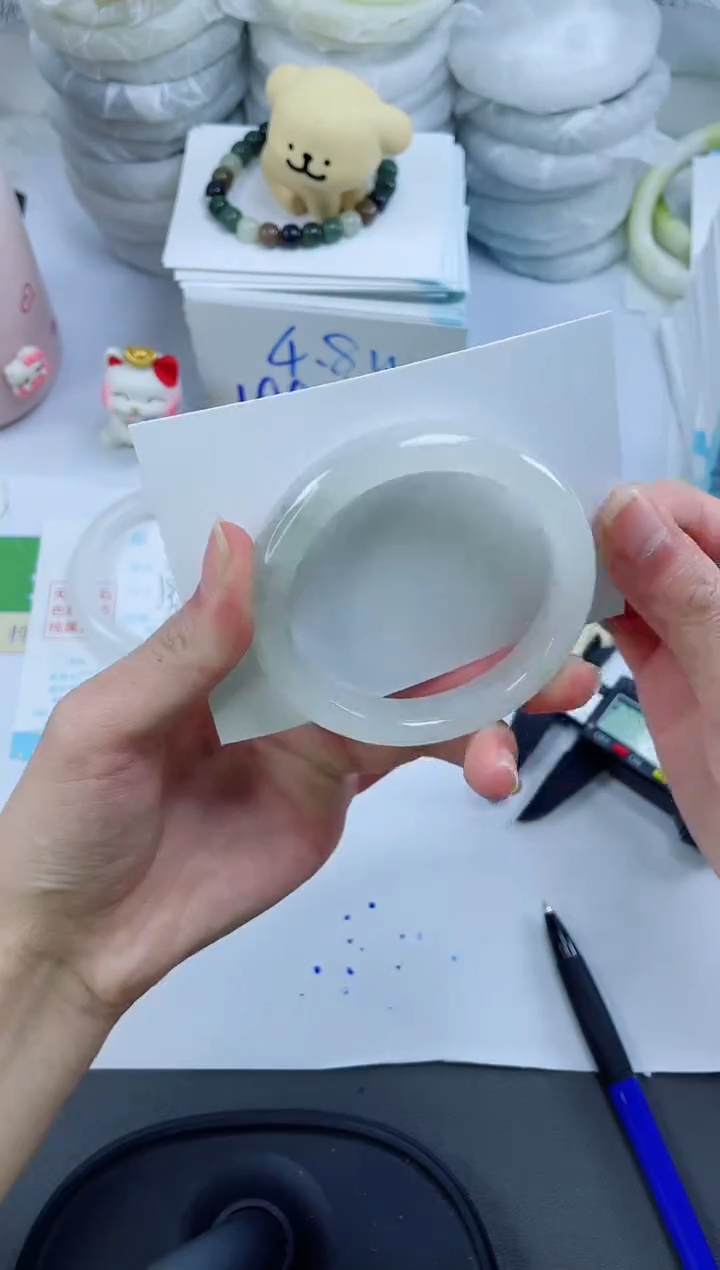 【闪购商品】石英质玉手镯未镶嵌1415-54.6