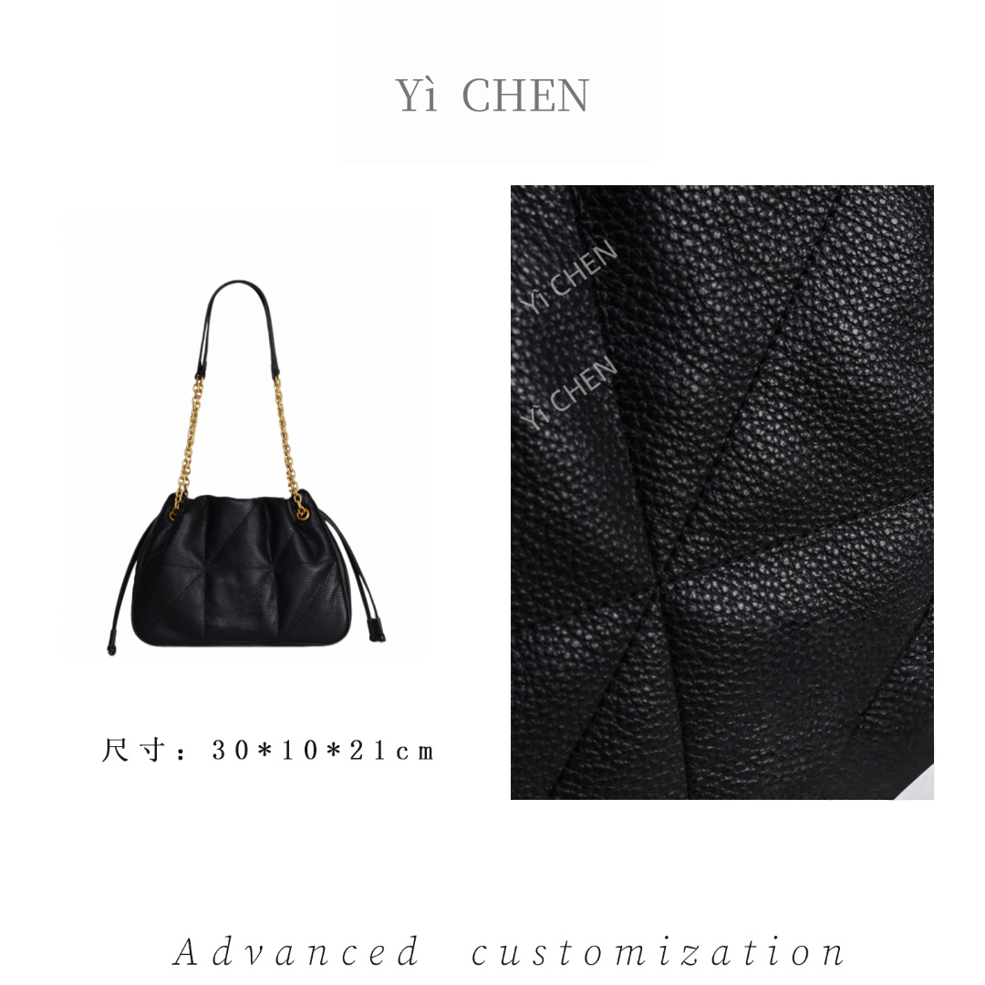 【Yì CHEN】GQ-9030-黑色 简约时尚女士新款轻奢单肩斜跨包