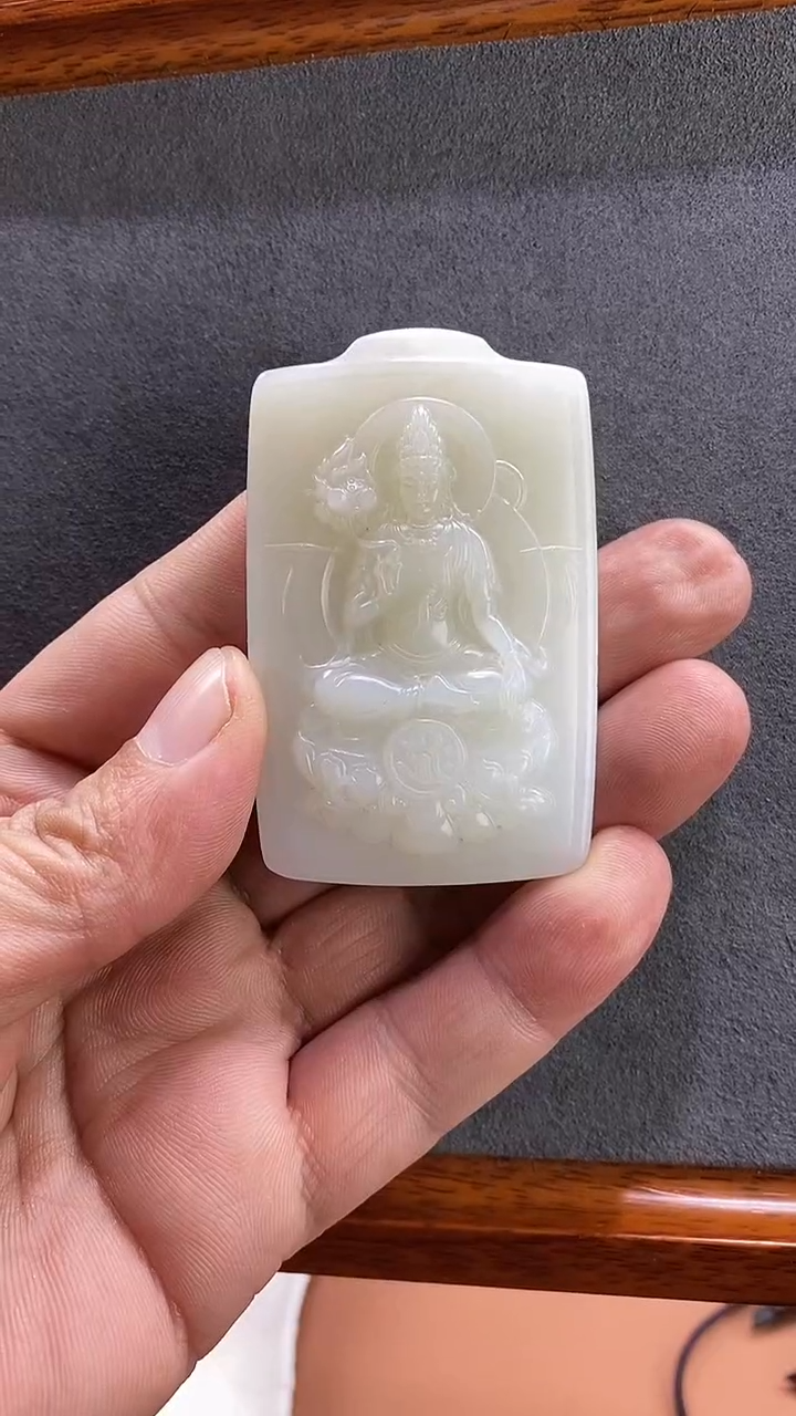 【闪购商品】和田玉吊坠(不含链)未镶嵌精品和田玉观音牌子