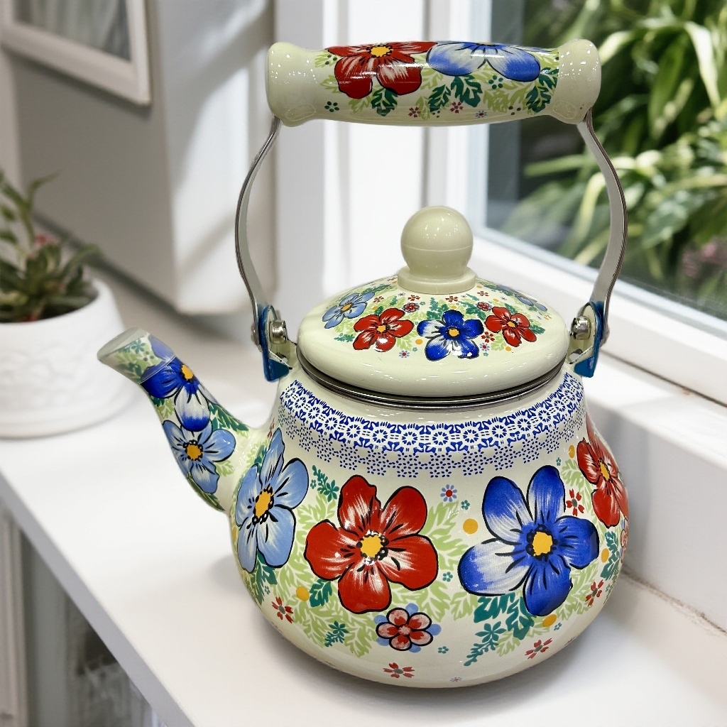 新款花朵款电陶炉燃气灶烧水壶奶茶壶1.5升