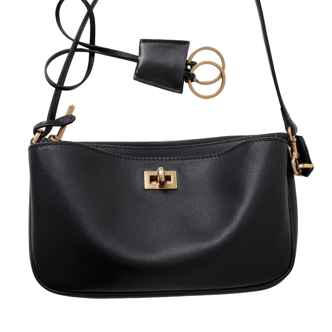 轻奢质感单肩包头层牛皮手提包欧美时尚腋下包小方包女斜挎包包  