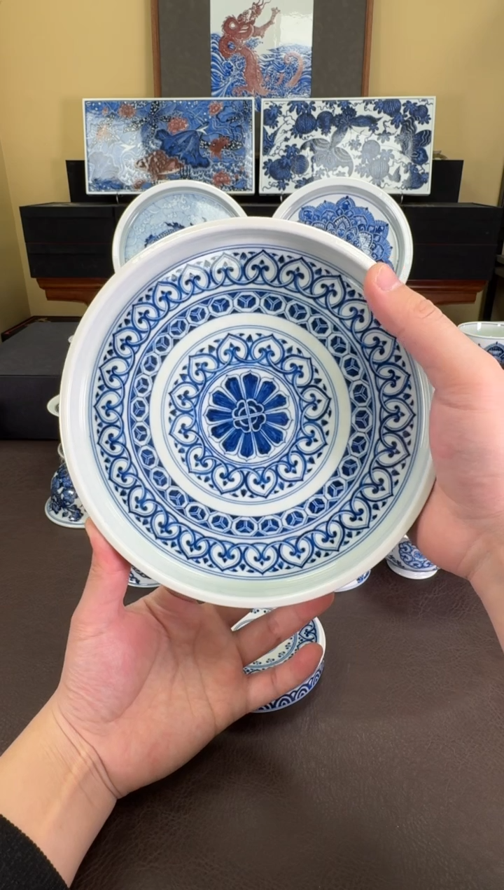 【闪购商品】羿器窑宝相团花纹壶承