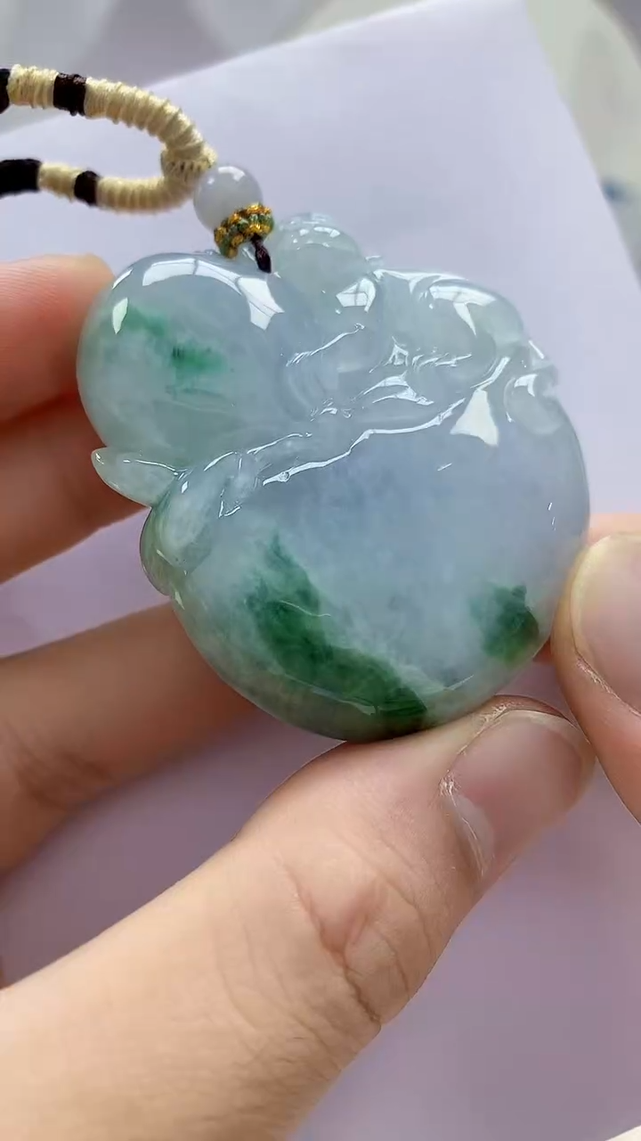 未镶嵌定制翡翠4898bb-毛货挂件52