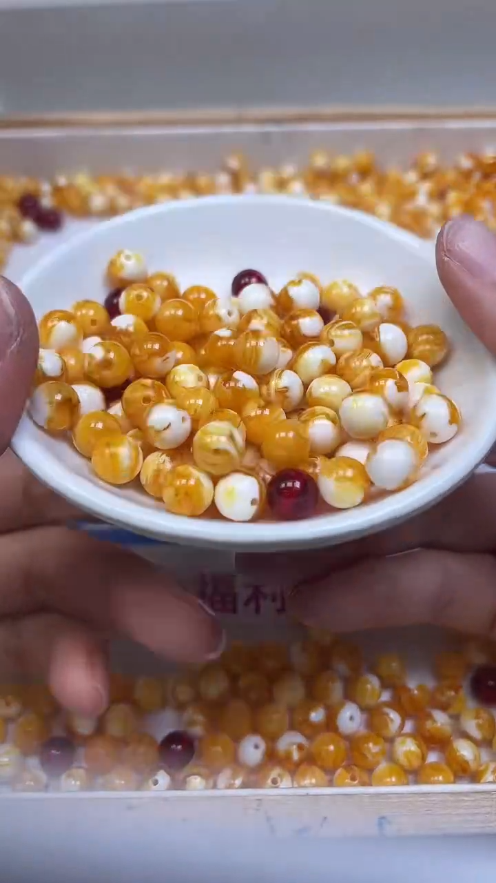 裸石蜜蜡未镶嵌C561 金丝 蜜 8mm25个13.8元