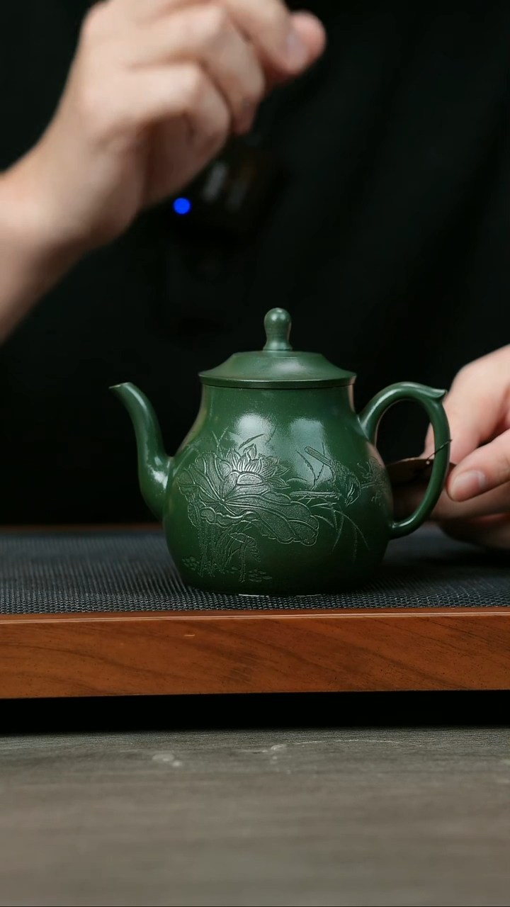 【闪购商品】紫砂茶壶H1266熊文娟绿泥玉露