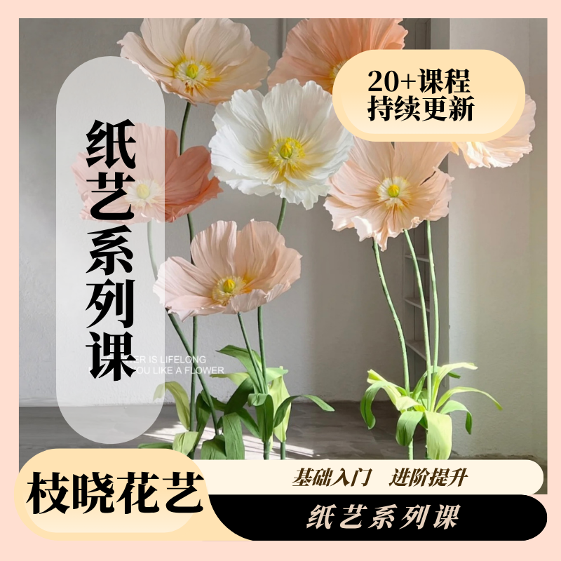 枝晓纸艺装置系列线上课