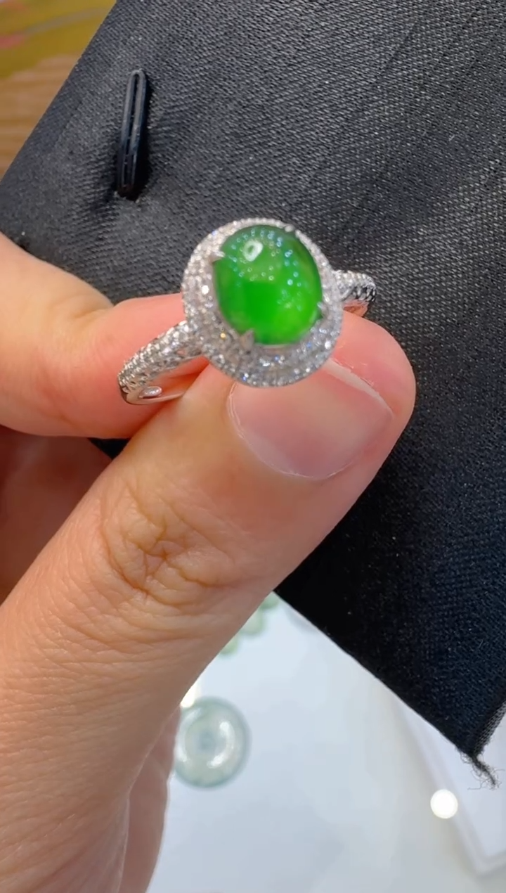 【闪购商品】翡翠戒指18K金镶嵌多样性团购发一件
