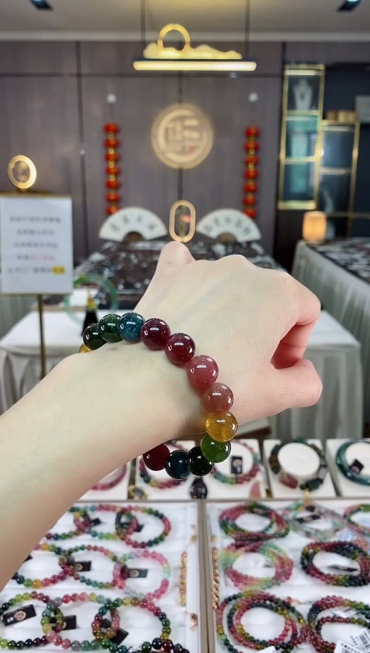 【闪购商品】碧玺单圈手串11mm+未镶嵌（多样性发一条）hon