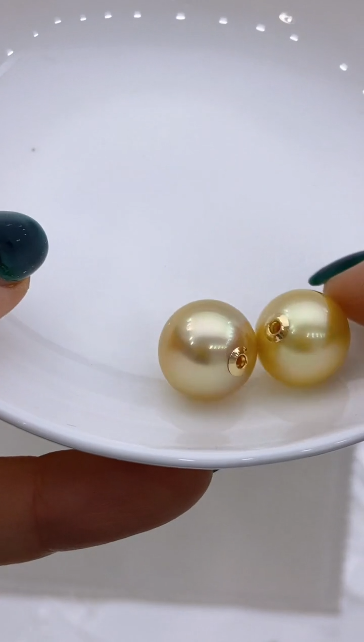 【闪购商品】海水珍珠吊坠18K金镶嵌96多样性发其一14-15mm