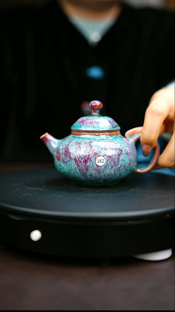 382#原矿钧瓷炉钧釉容天壶