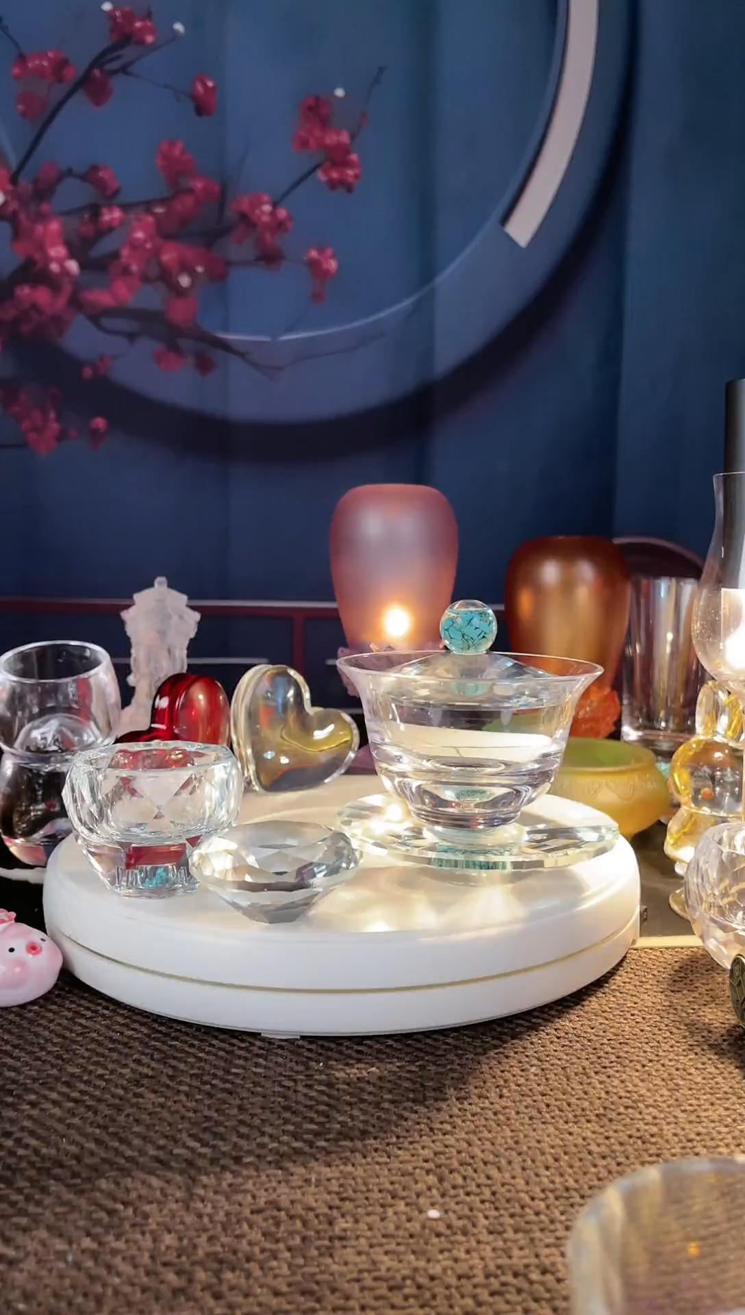 10水晶玻璃轻奢盖碗防烫耐热玻璃泡茶碗