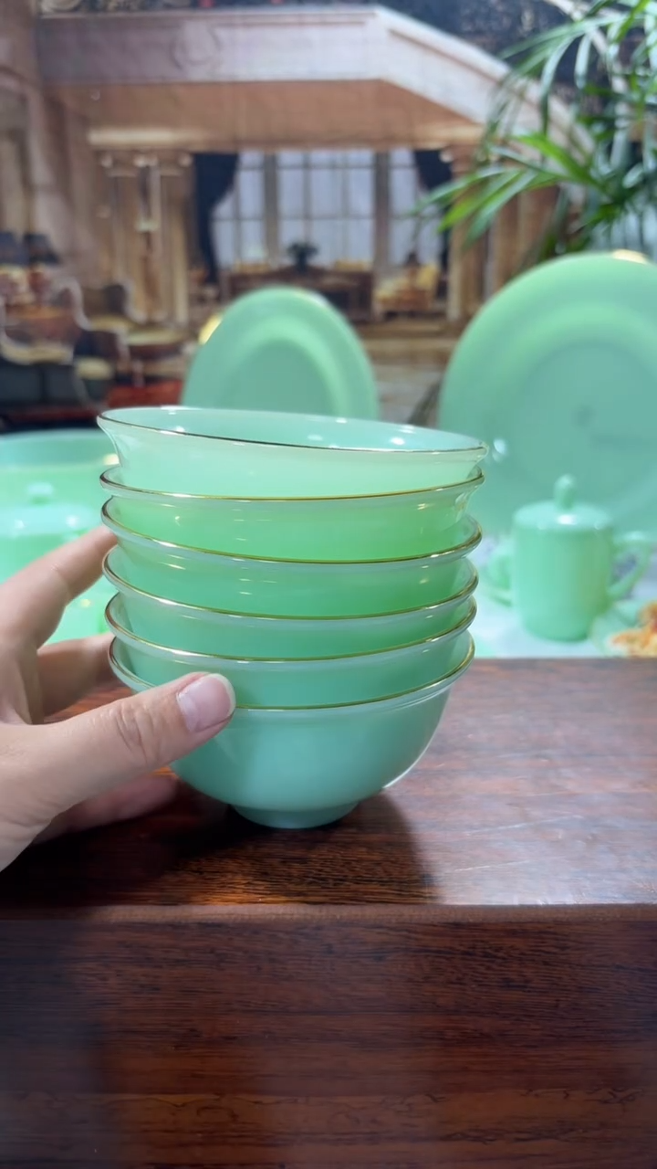 【闪购商品】... 4.5英寸玉瓷碗6个口径11.5厘米 