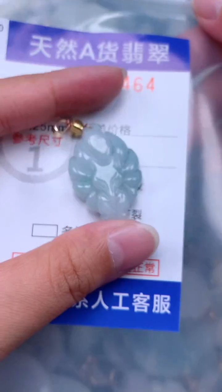 翡翠未镶嵌吊坠(不含链)1