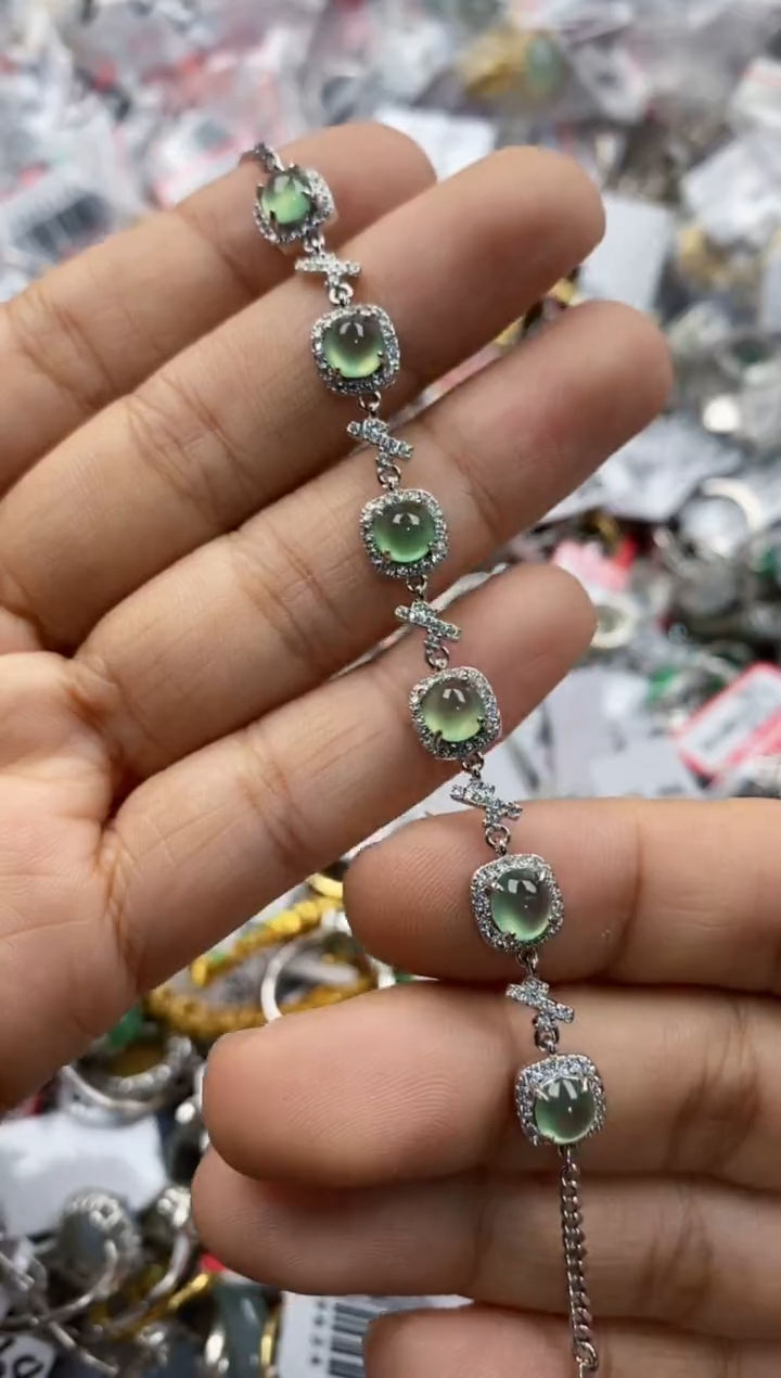 银S925镶嵌戒指翡翠111                8