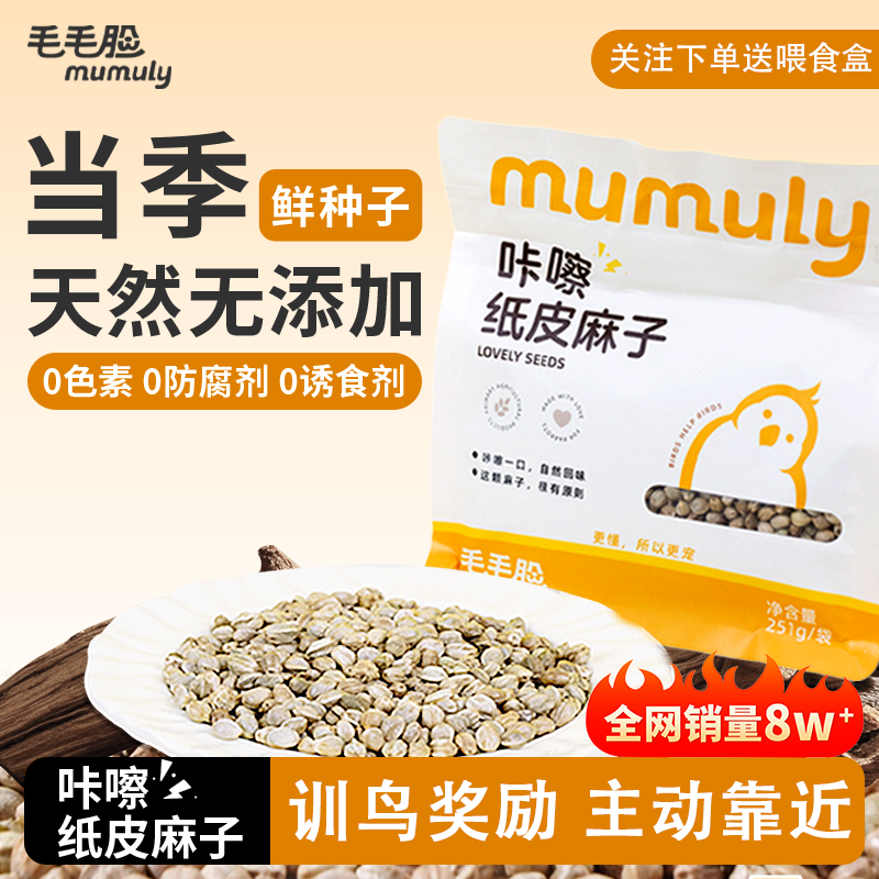 增肥大颗粒薄皮纸壳麻子玄凤牡丹小太阳训练鹦鹉零食鹦鹉食粮商品图