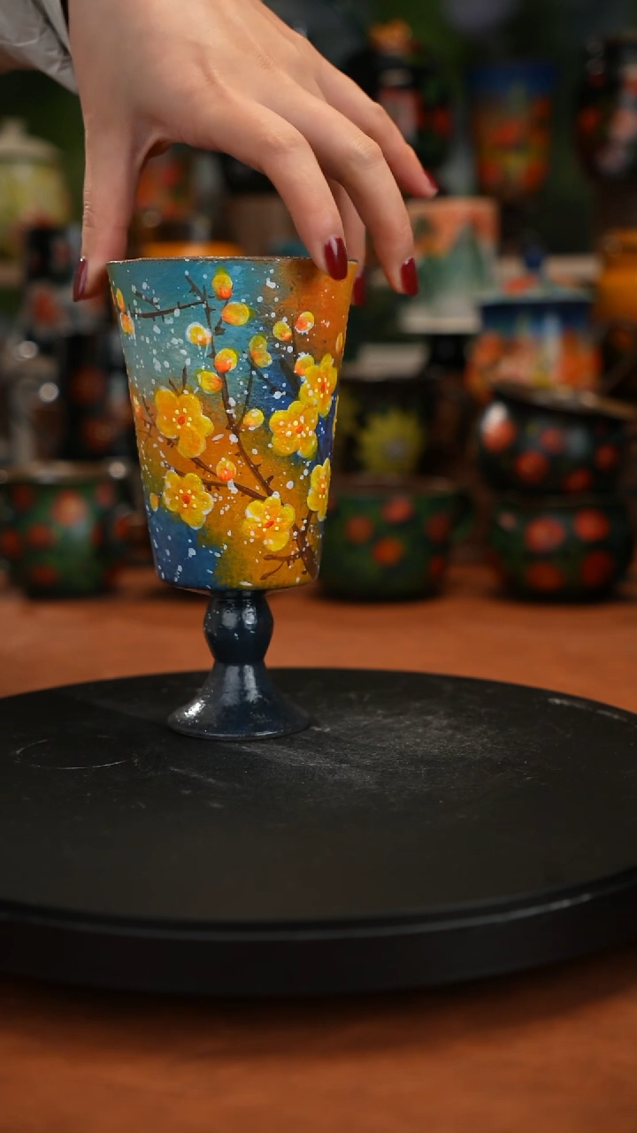 紫砂油画手绘釉下彩