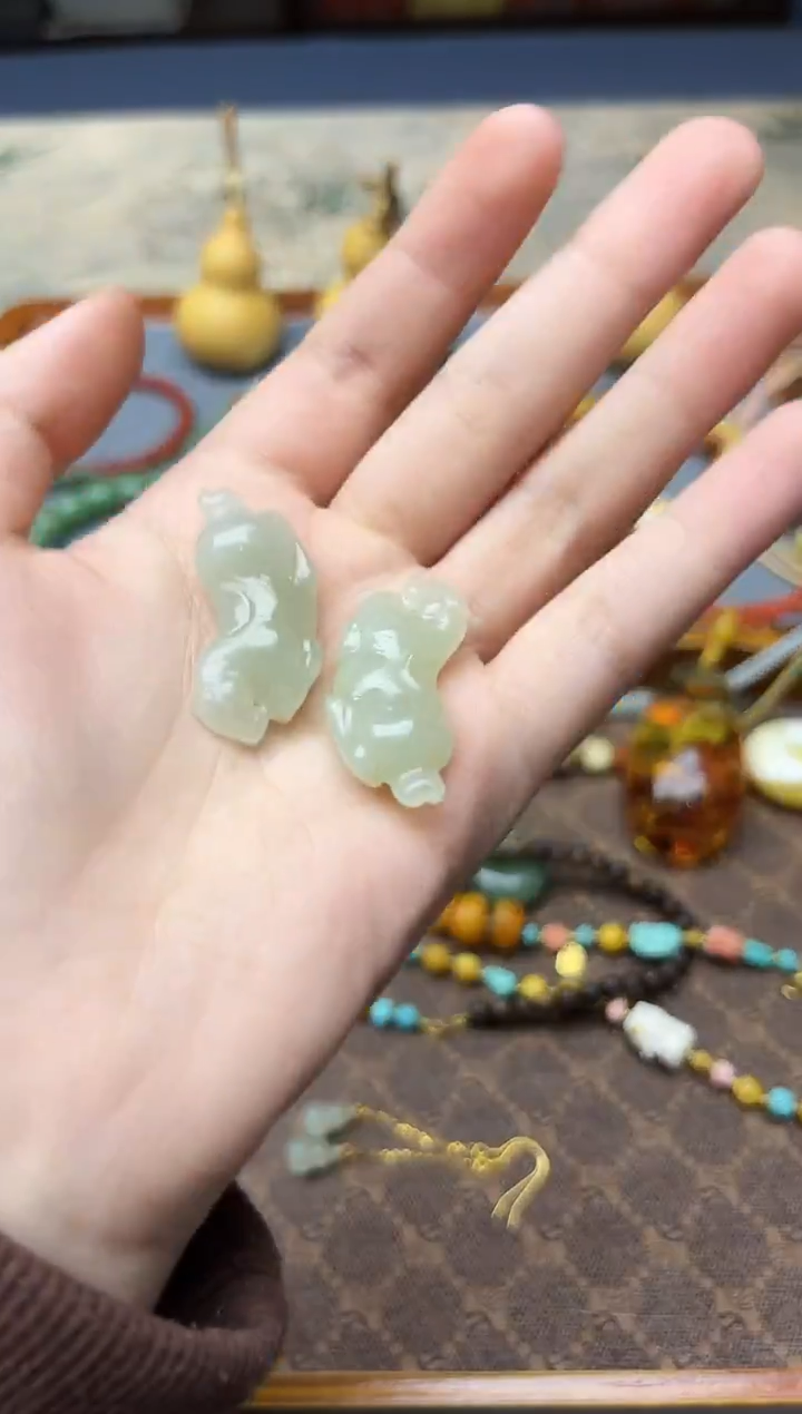 颈饰未镶嵌和田玉和田玉小马ZD编绳多样性发其一