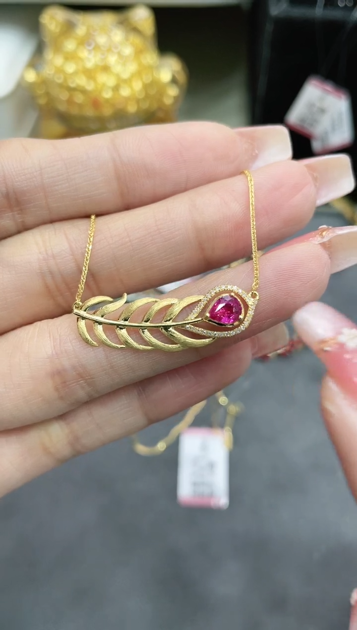 【闪购商品】红宝石项链18K金镶嵌·