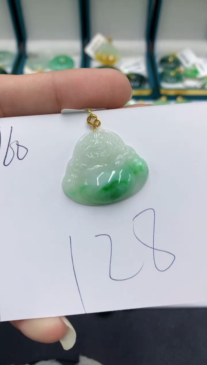 【闪购商品】翡翠颈饰18K金镶嵌翡翠