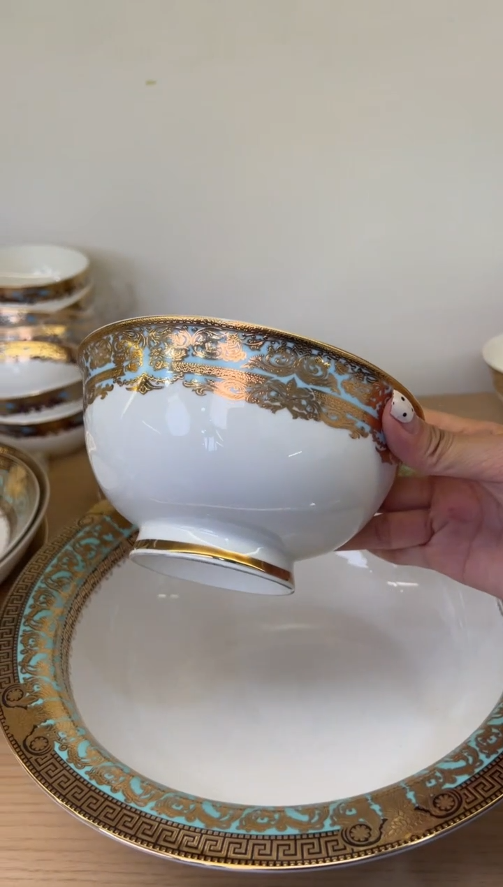 瓷片6寸高脚碗一个一单