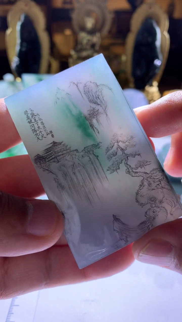 【闪购商品】定制翡翠未镶嵌山水