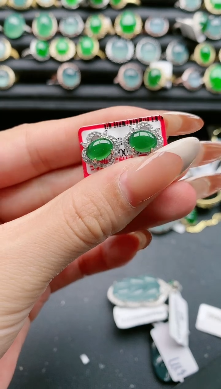 【闪购商品】翡翠戒指银S925镶嵌1111111111