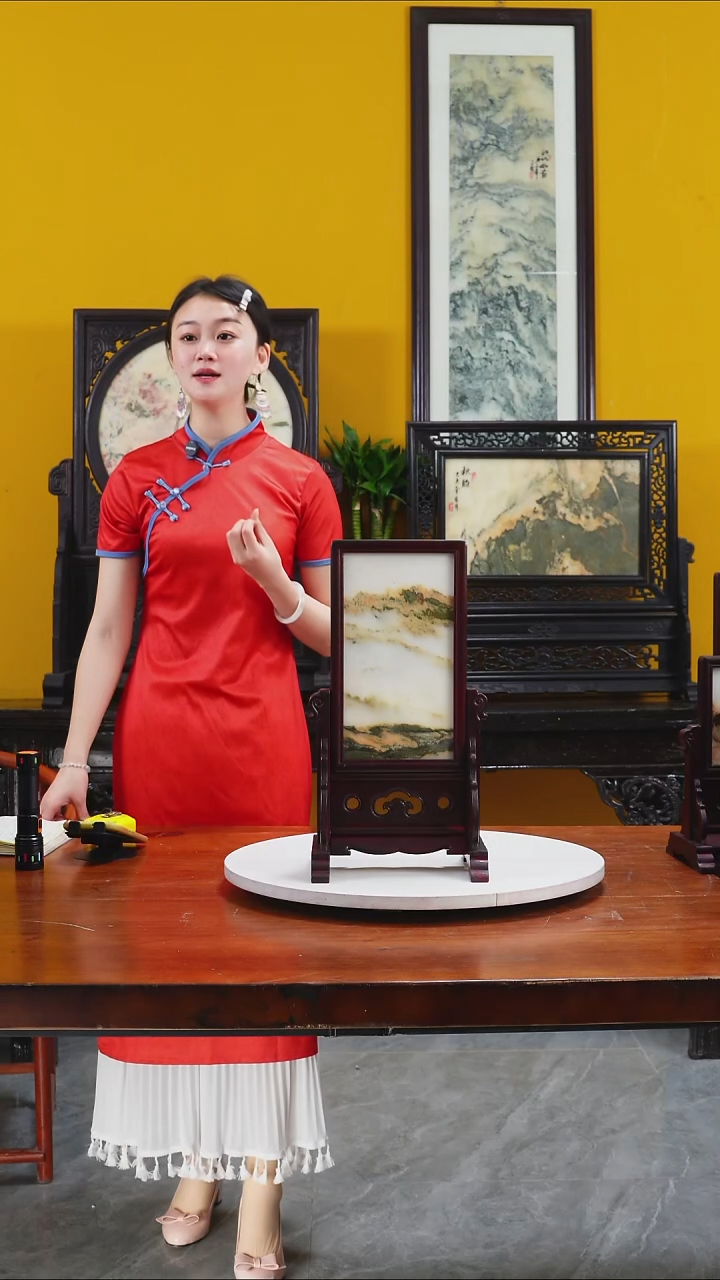 石材天然大理石画摆件