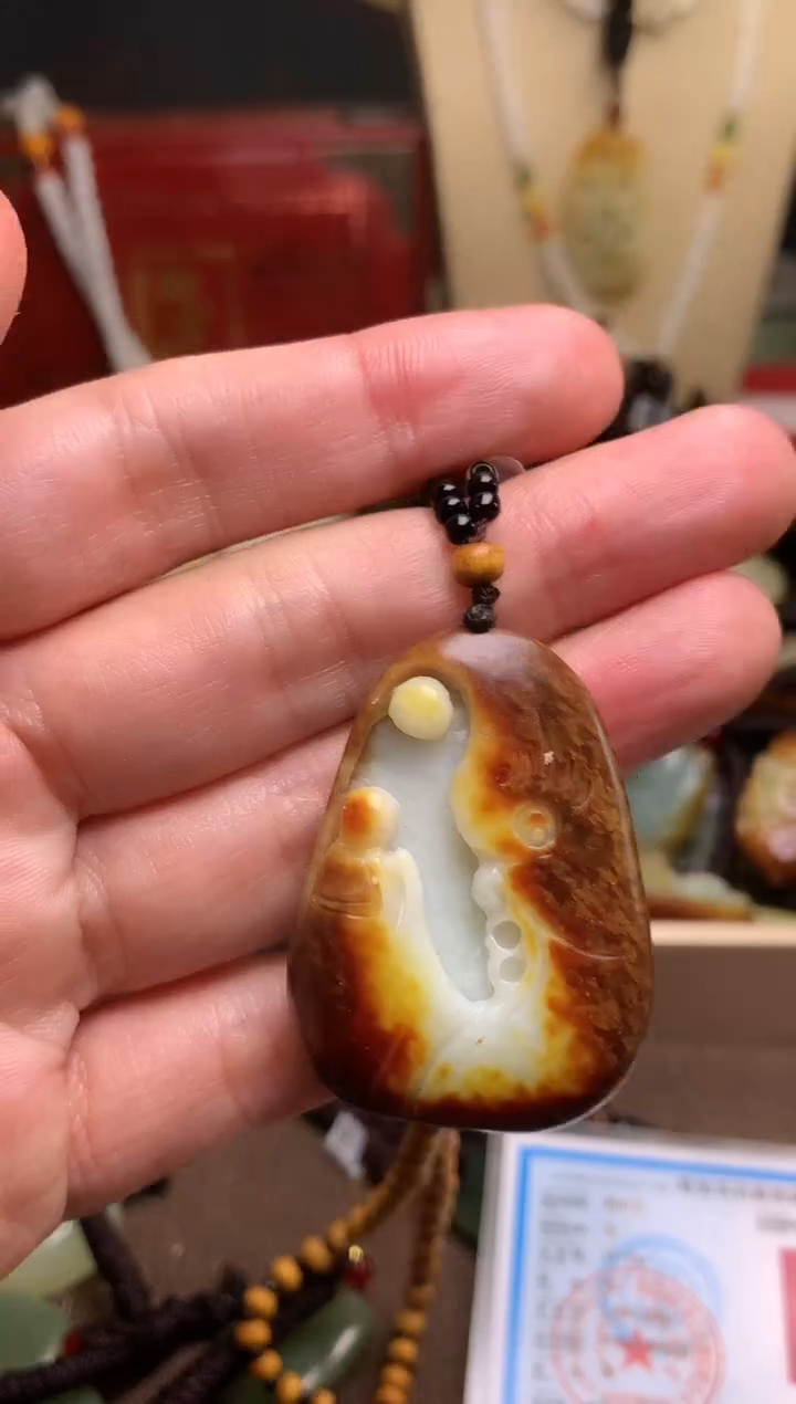 颈饰未镶嵌和田玉新疆料青海料清水和田玉吊坠