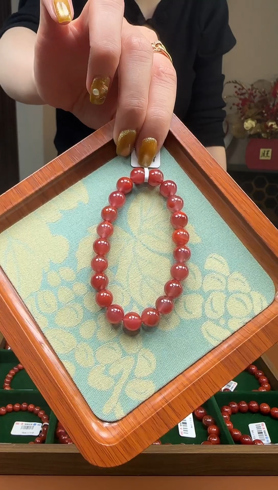 【闪购商品】南红玛瑙手链未镶嵌 天然南红9m/yz01633多样性发货