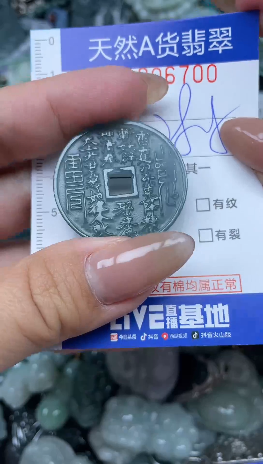 颈饰未镶嵌翡翠天然A货 支持复检