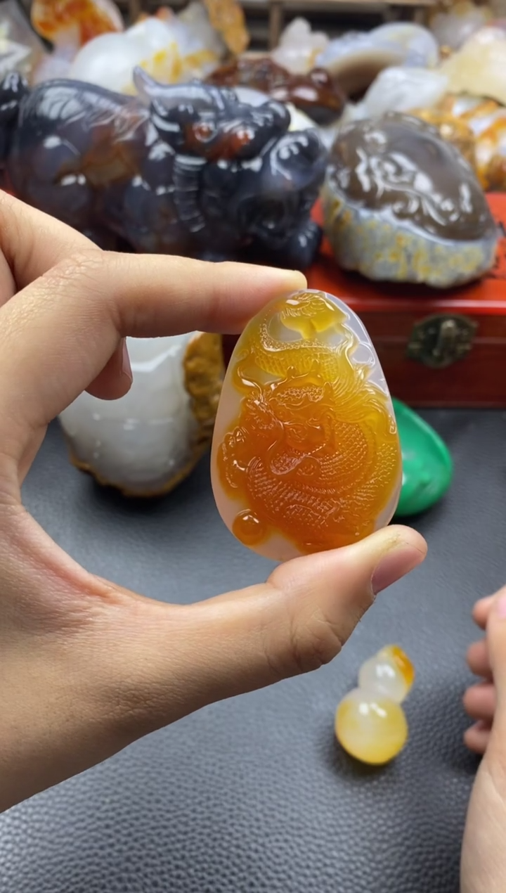 未镶嵌手把玛瑙/玉髓小*杨00