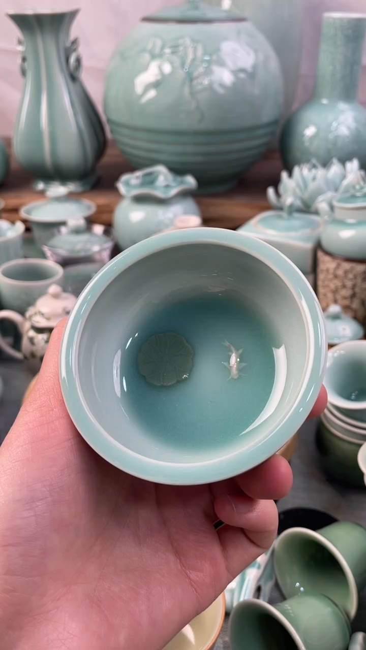 【闪购商品】纯手工 正品 慧仙青瓷 主人杯