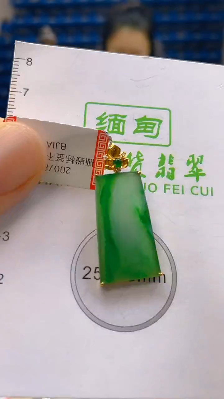 颈饰18K金镶嵌翡翠新号开播 全场乱卖